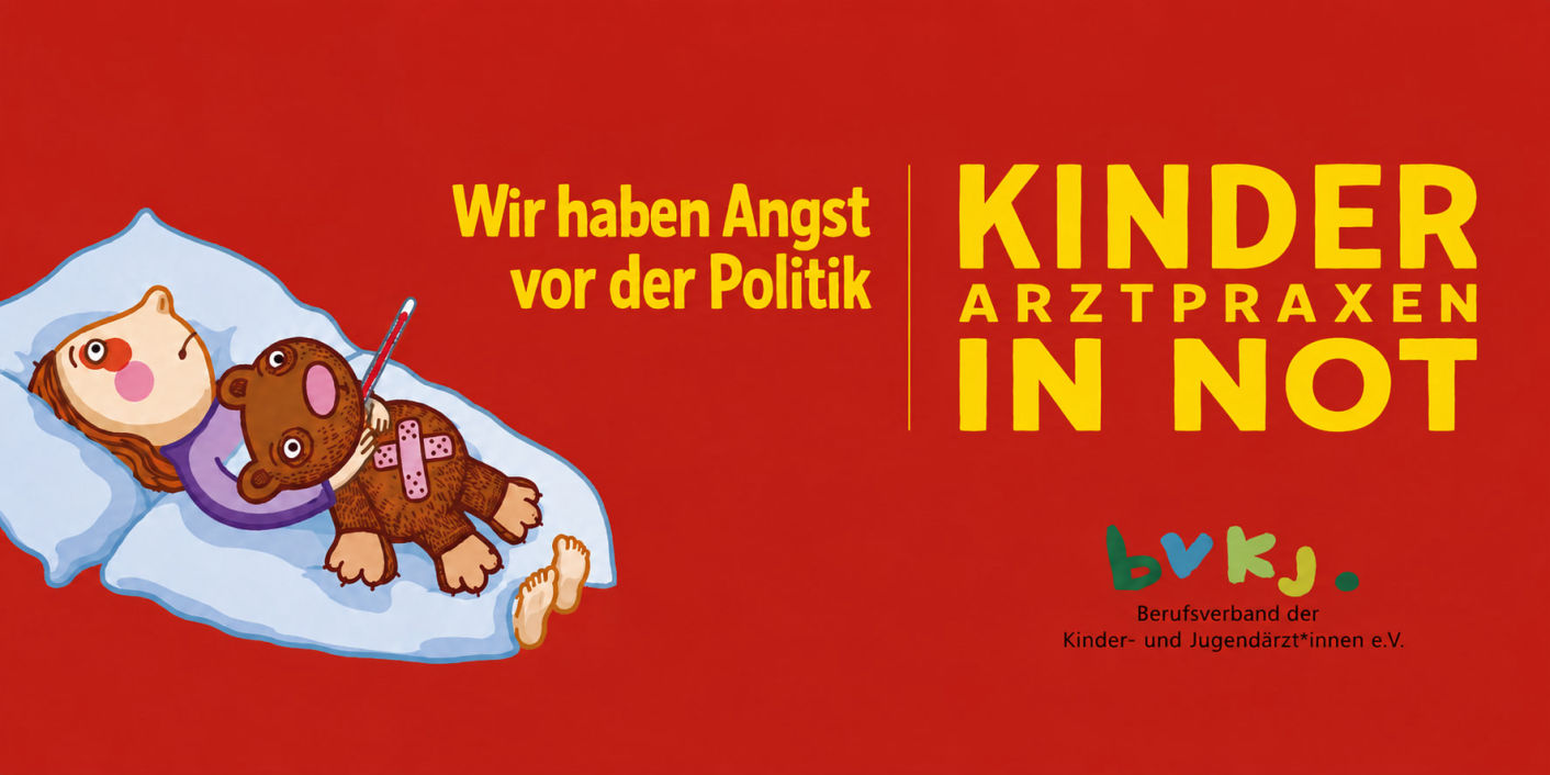 Werbebanner Arztpraxen in Not aus Angst vor der Politik